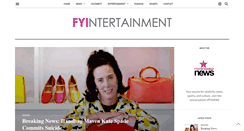 Desktop Screenshot of fyintertainment.com