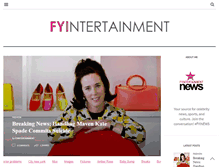 Tablet Screenshot of fyintertainment.com